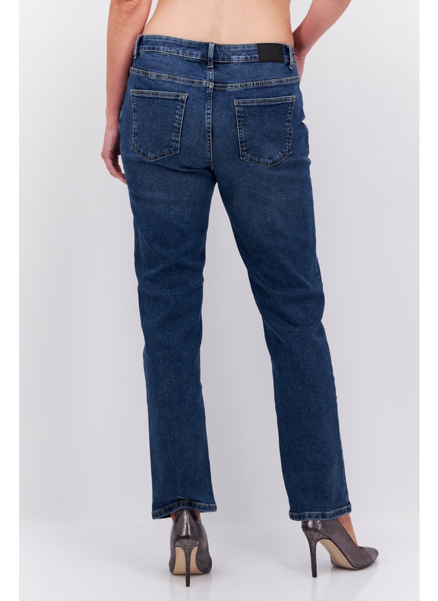Tchibo - Women Regular Fit Wash Stretchable Denim, Blue - Image 1