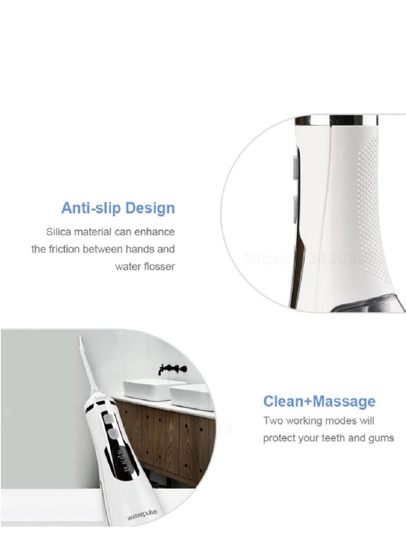 Portable Irrigators Water Flosser Travel Massage Clean Flossing USB Charging Flosser Cordless Waterpulse V500
