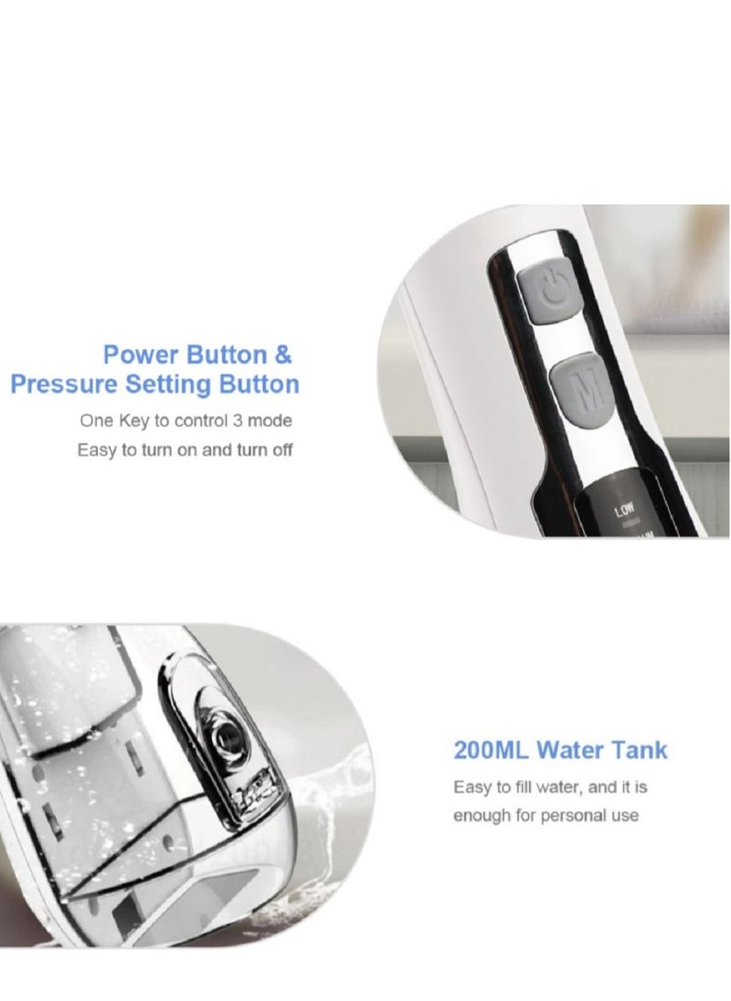 Portable Irrigators Water Flosser Travel Massage Clean Flossing USB Charging Flosser Cordless Waterpulse V500