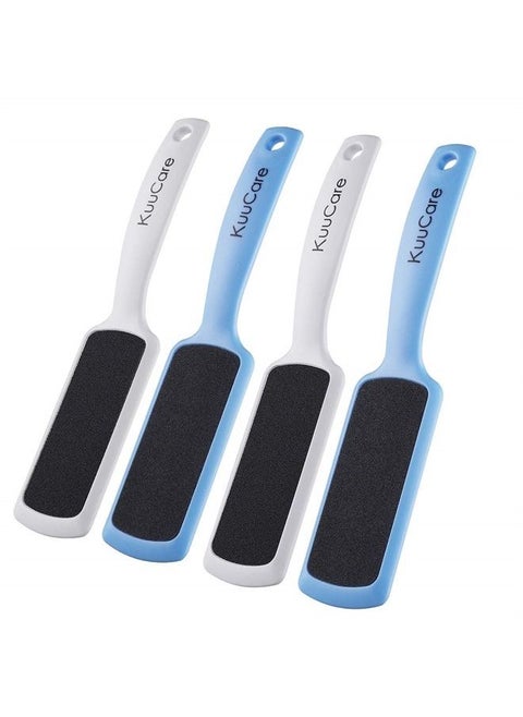 Foot File Callus Remover for Feet, Double-Sided Colossal Pedicure Tools Foot RASP, Foot Scrubber, Dead Skin Exfoliator for Feet (Pack of 4)
