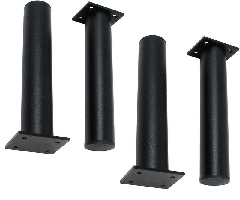 Dcloud Newtown Furniture Legs Metal Black Coffee Table Leg Support Legs Bedside Cabinet Legs TV Cabinet Sofa Legs 4 Piece Black 8 - Image 1