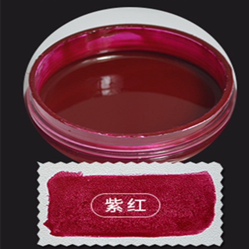 Leather Dye Repair Cream Sofa Jacket Restorer Black Shoe Polish Fuchsia color paste [can be modified to fill wear scratches]] 