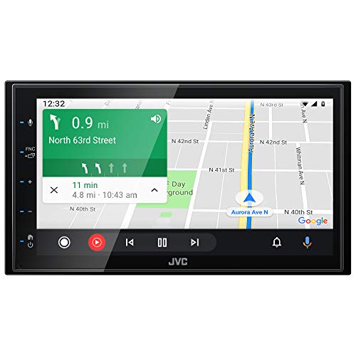 JVC KW-M560BT Apple CarPlay Android Auto Multimedia Player w/ 6.8" Capacitive Touchscreen, Bluetooth Audio and Hands Free Calling, MP3 Player, Double DIN, 13-Band EQ, SiriusXM, AM/FM Car Radio - Image 3