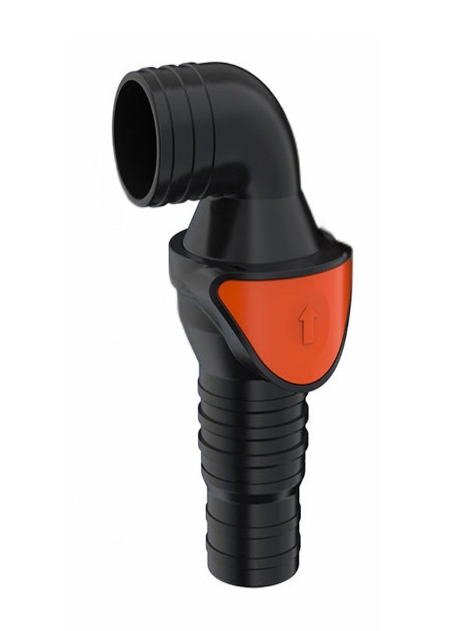 SEAFLO 90° Angled (1-1/4"-1½" in |1½" Out) Quick Disconnect Non-Return Check Valve-Inlet fits Both: 1-1/4 "& 1½" - Outlet:1-1/2" - Anti-Backflow Design, (1-Pack) - Image 1
