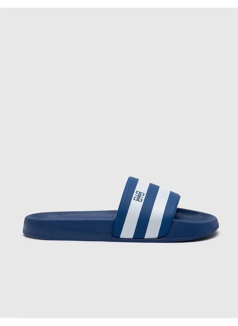 كاباني Blue - White Men's Slippers