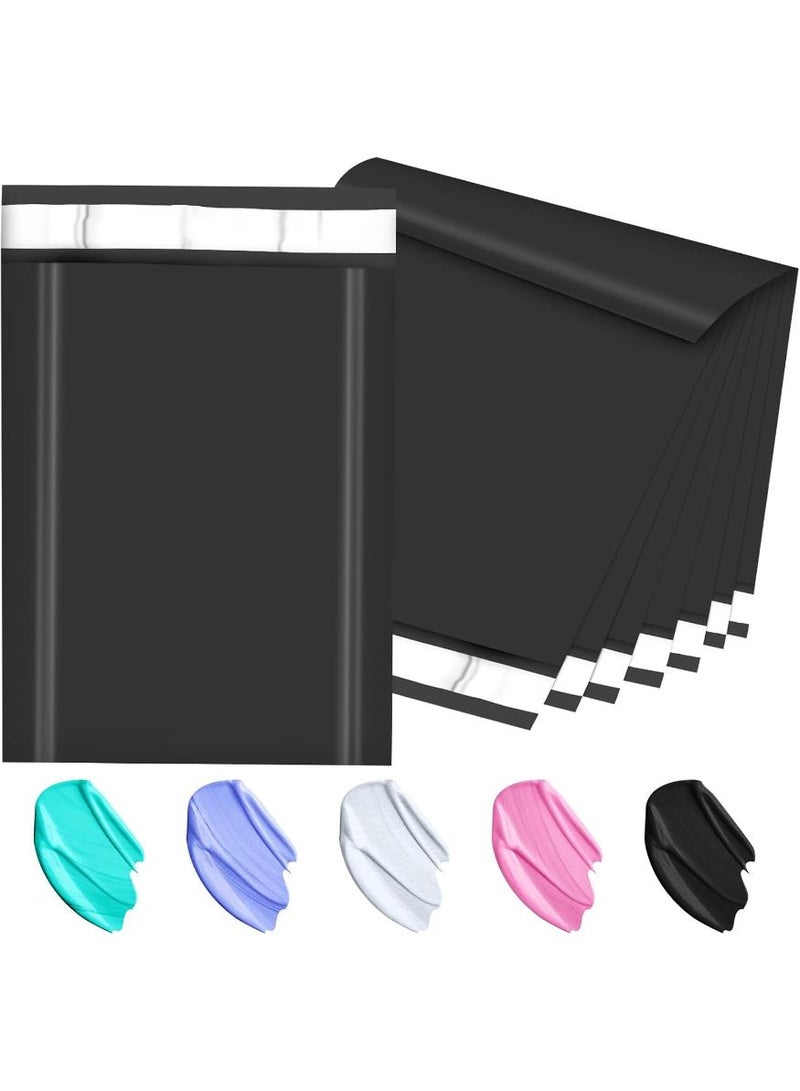 phomemo Plastic Envelope Bag, 100pcs Black Self-Seal Adhesive Courier Storage Bags, Plastic Poly Envelope Mailer Postal, Waterproof and Tear-Proof Shipping Envelopes,Strong Thick Shipping Mailing Bags (Black) (25 * 35cm)  - Image 1