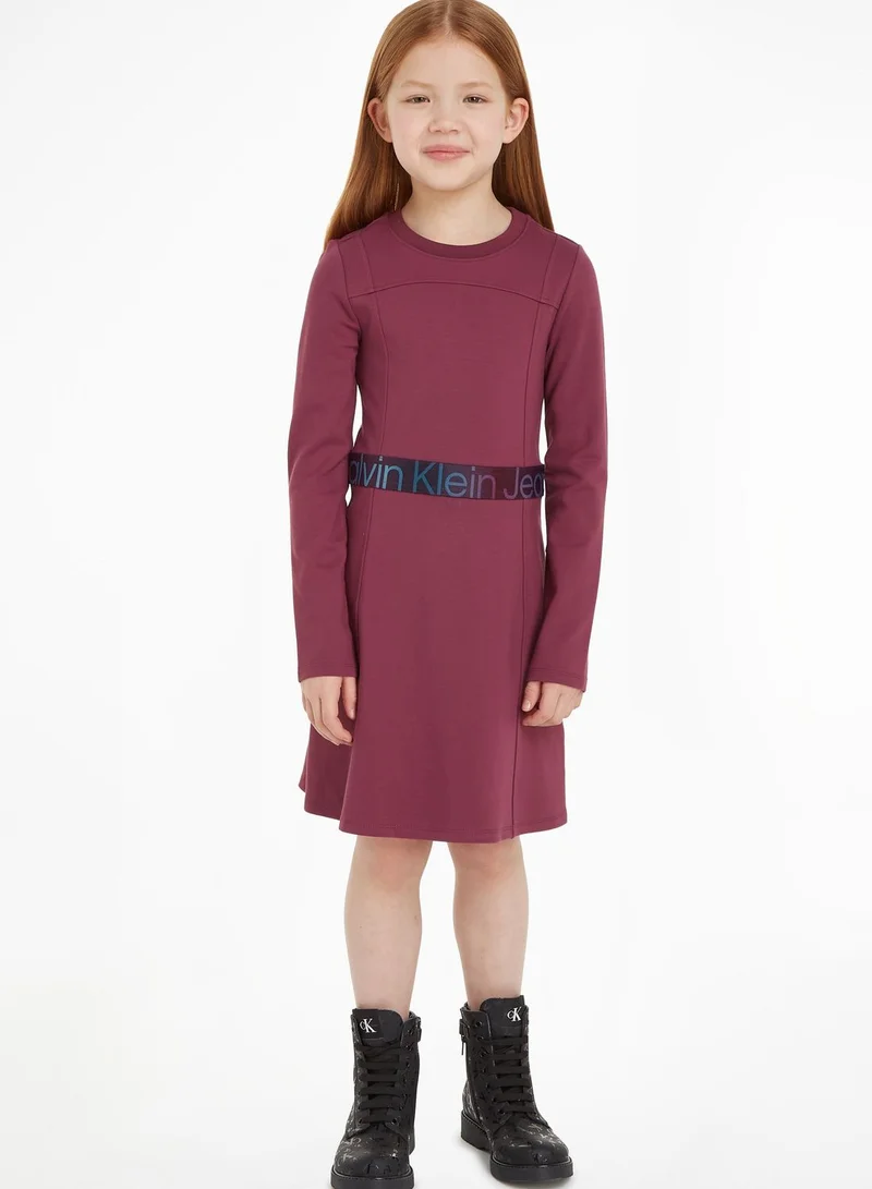 Calvin Klein Jeans Kids Logo Midi Dress