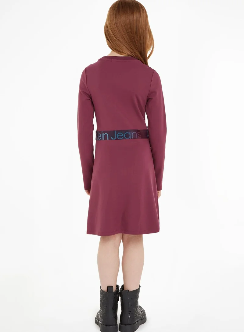 Calvin Klein Jeans Kids Logo Midi Dress