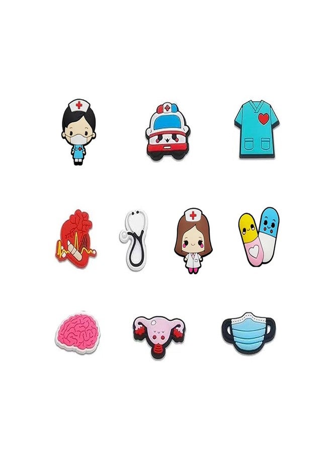 BOWNDY Pink Girls Medical Nurse Decoration Charm,DIY for Boy Girl Teens Men Women and Adults,Shoe Charm for Croc Clog Sandals Birthday Party Gift, BA-Cowgirl Charms - Image 4