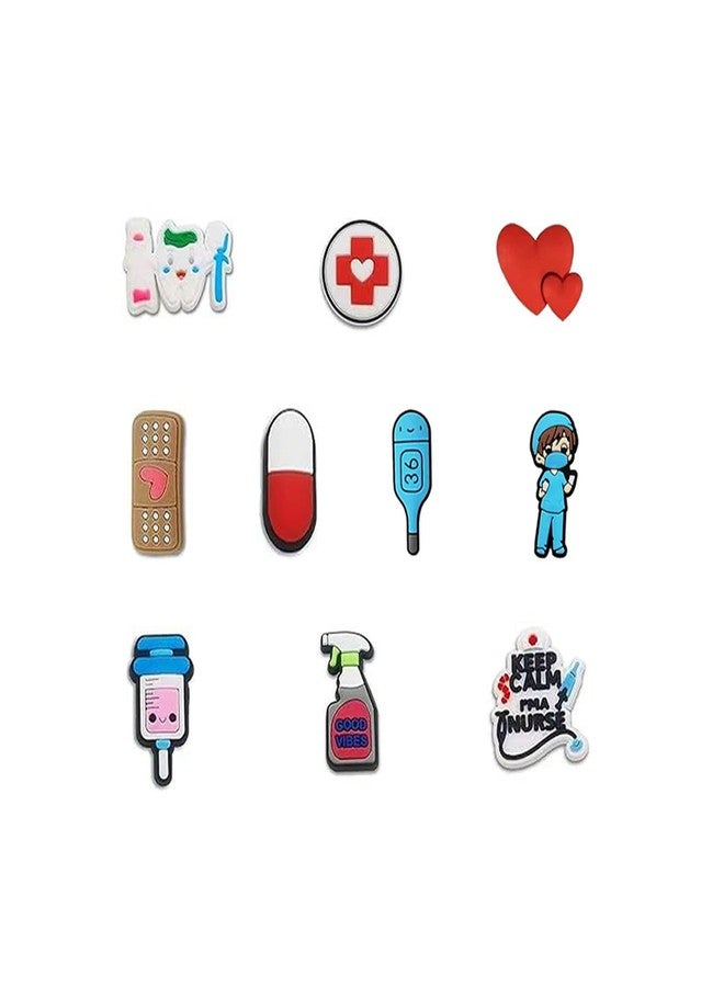 BOWNDY Pink Girls Medical Nurse Decoration Charm,DIY for Boy Girl Teens Men Women and Adults,Shoe Charm for Croc Clog Sandals Birthday Party Gift, BA-Cowgirl Charms - Image 5