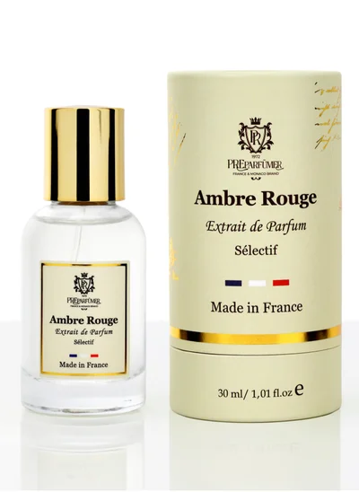 PREPARFUMER From France Аmbre Rouge 30ml - Floral Oriental Scent with Saffron & Jasmine - Luxury Fragrance - Long Lasting With Amber Wood Notes