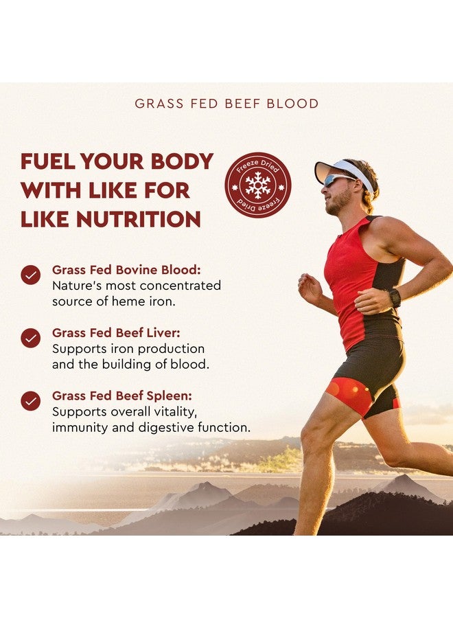 Ancestral Supplements Grass Fed Blood is Blood, Liver & Spleen Formula, 500mg, Grass Fed Beef Supplement, Red & White Blood Cell Formation, Immune and Heart Health Support, Non GMO, 180 Capsules - Image 4