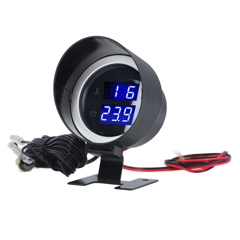 Digital Volt Water Temp Gauge 2 in 1 Display High Accuracy Water Temperature Gauge - Alarm Function Digital Voltage Gauge for Car Truck Caravan - Image 4