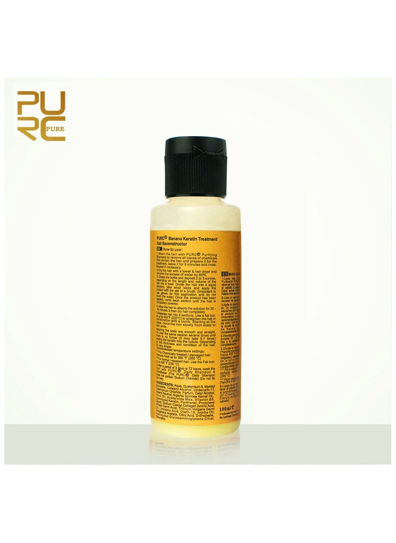 PURC - PURC Banana Flavor Smoothes, Repairs Dry and Frizzy Hair, Straightens and Shines Brazilian Keratin - Image 1