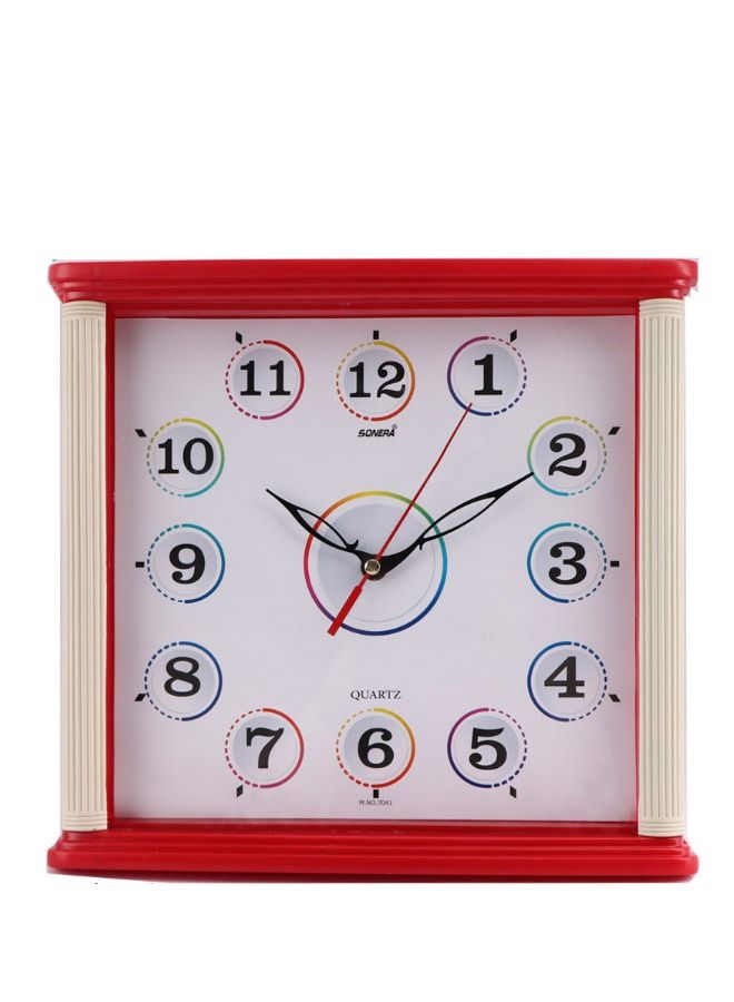 سونيرا ساعه حائط سونيرا- 7041- انالوج- احمر