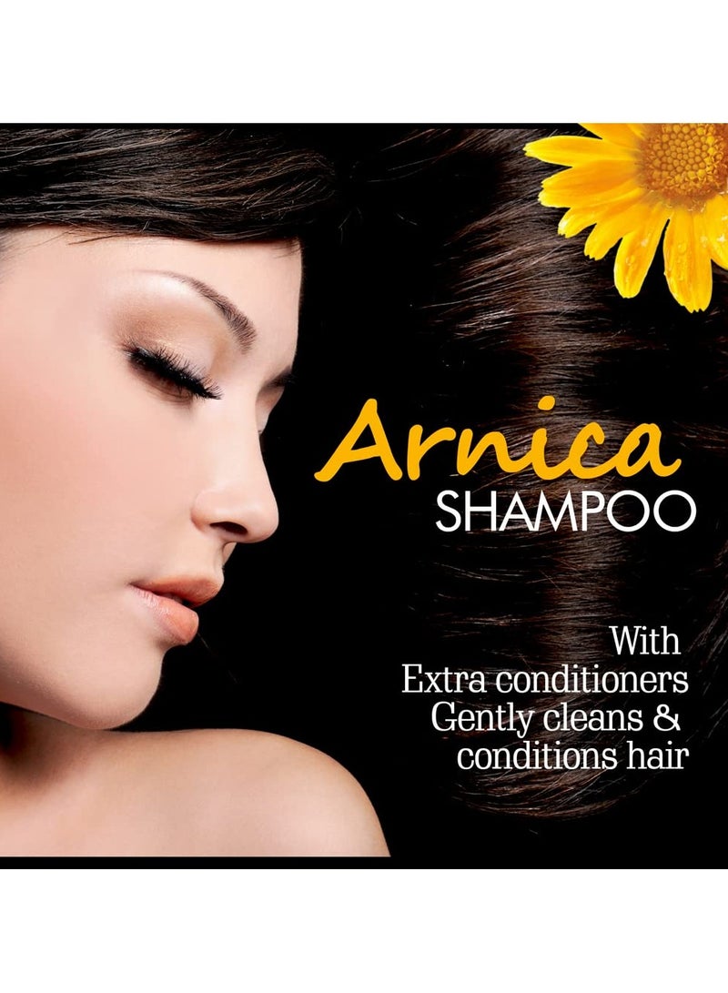 Sunny Herbals New & Improved pH Balanced Arnica Shampoo For Soft, Lustrous & Healthy Hair | Cantharis gives a Cool & Healthy Scalp | Brings Back Moisture & Shine With Fragrant Hair, 500 ml - Image 3
