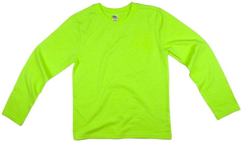 Earth Elements Big Kid's (Youth) Long Sleeve T-Shirt Extra Large Neon Green - Image 2