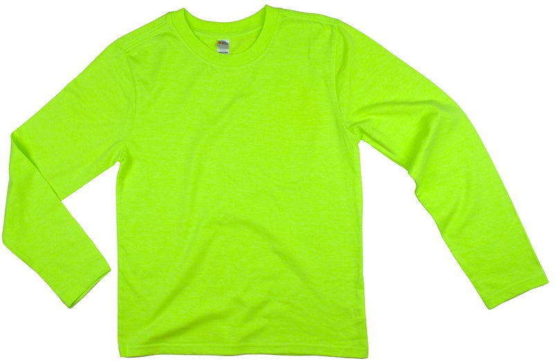 Earth Elements Big Kid's (Youth) Long Sleeve T-Shirt Extra Large Neon Green - Image 5
