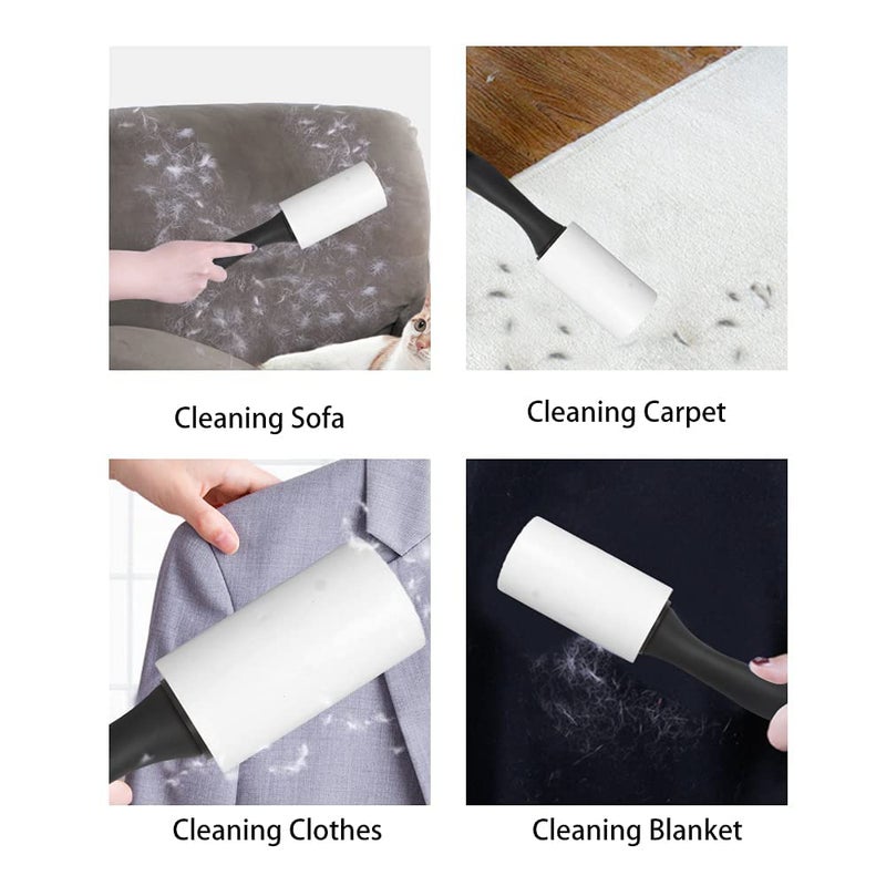 Styllent Lint Rollers for Pet Hair Extra Sticky Upgraded Handles Dust Cleaning Use Portable Lint Rolle with 10 Refills of 60 Sheets 600 Sheets Total Better Clean Your Home 2 Handles with 10 Refills - Image 3