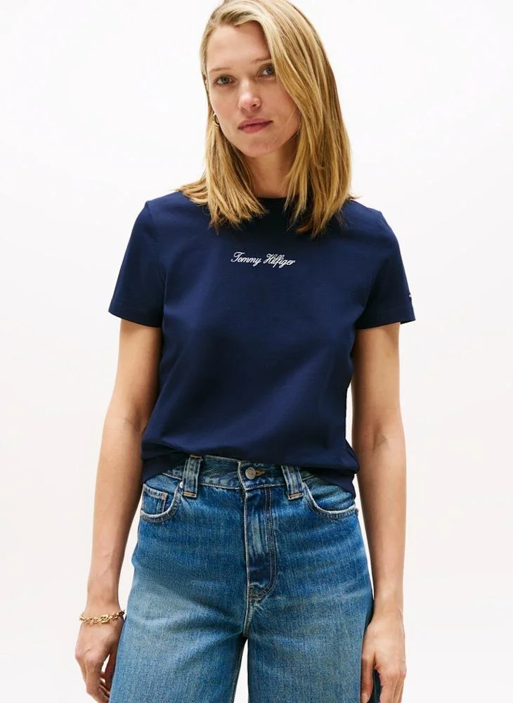 تومي هيلفيغر Graphic Crew Neck T-Shirt