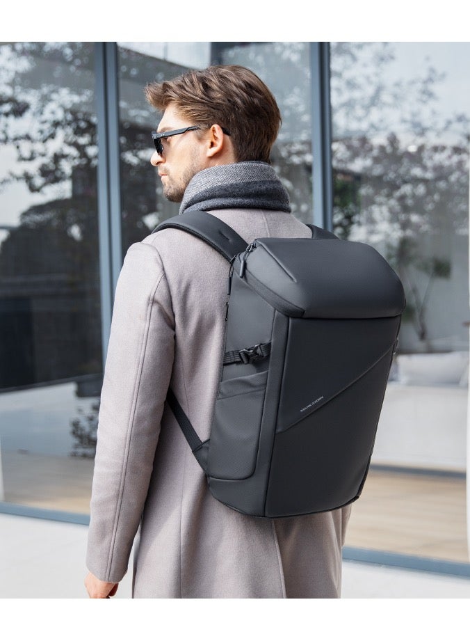 Mark Ryden MR6886 Black Laptop Backpack 17 Inch Water Resistant Flip Top Bag with USB Charging Port Anti Theft Pocket and Large Capacity for Work School and Travel - Image 2