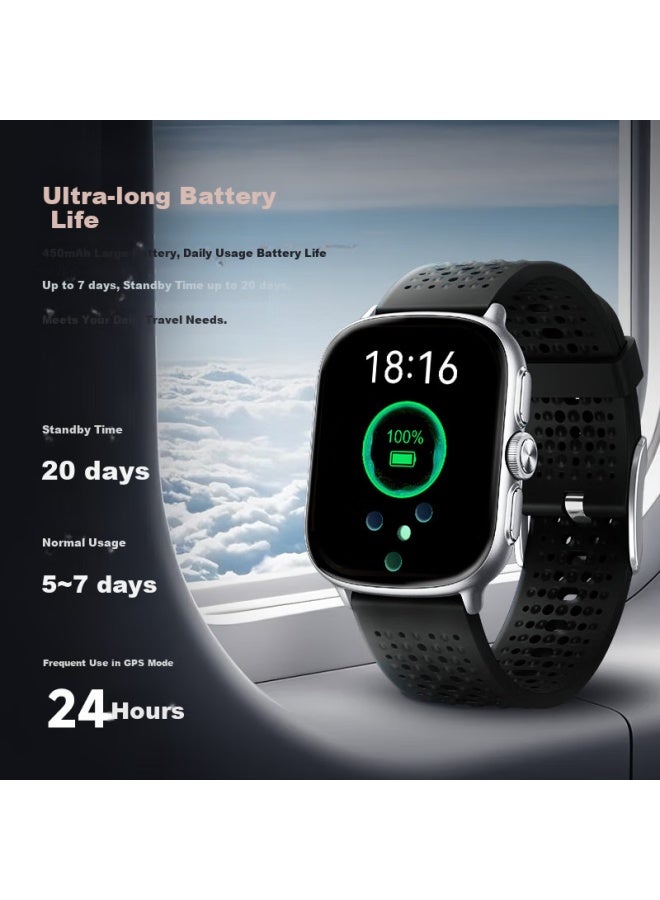 Kpep [precise] Gps Five-star Dual-frequency Positioning Outdoor Running Swimming Cycling Hiking Heart Rate Pace Blood Oxygen Monitoring Sports Trajectory Smart Sports Watch