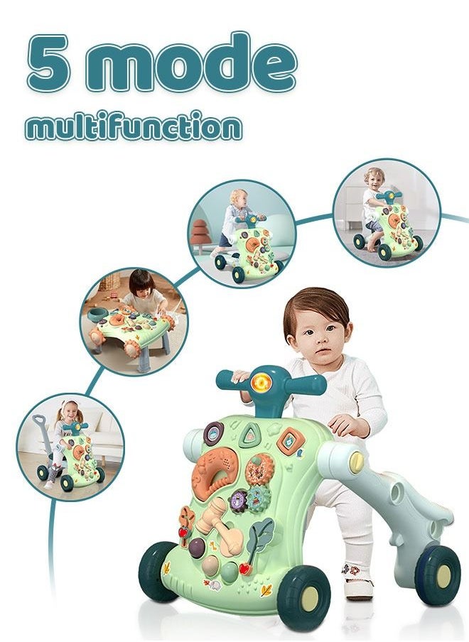 Occuwzz - 5-in-1 Baby Walker Sit to Stand Learning Walkers and Activity Table Center - Image 1