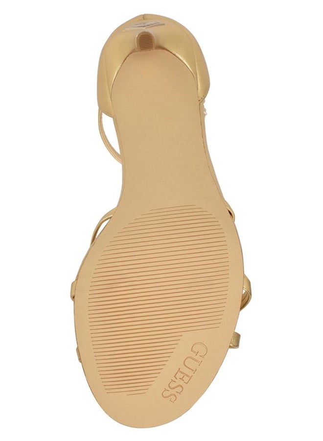 GUESS Women's Spring Heeled Sandal, Gold 710, 37 EU - Image 5