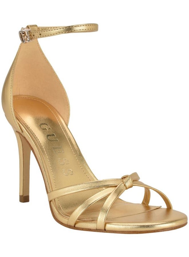GUESS Women's Spring Heeled Sandal, Gold 710, 37 EU - Image 1