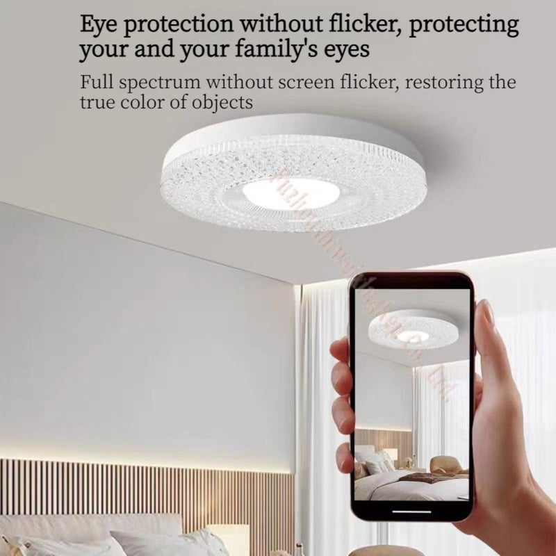 Ultra Bright LED UFO Ceiling Light 15cm 5.91 Inch E27 Socket Full Spectrum Wide Voltage 110-240V Semi Recessed Hanging Fixture for Home Office Mall - Image 5