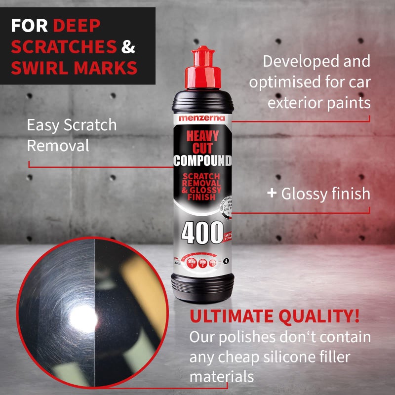 menzerna Heavy Cut Compound 400 Polish I High Abrasion I 250 ml - Image 2