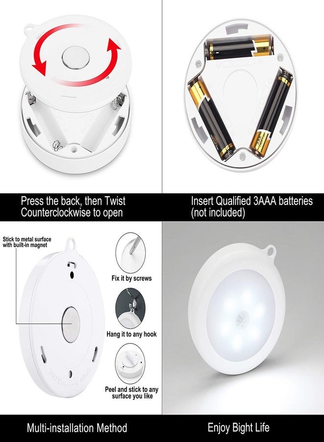 Quick Sense Battery-Operated Motion Sensor Light | Wireless LED Nightlight | Auto On/Off for Hallway, Wardrobe, Kitchen, Cupboard, Basement & Garage | PIR Sensor, 120° Beam, 35LM Brightness (1-Pack) - Image 5