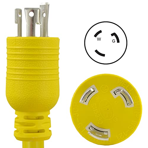 Conntek 14825 RV Generator Adapter with 30 Amp 3 Prong Locking Male Plug To RV 30 Amp Female Connector - Image 2