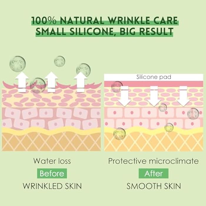 AUSLKA Silicone Patches for Wrinkles, Forehead & Neck Wrinkle Patches, Reusable Silicone Face Patches for Wrinkles, Anti Aging Silicone Wrinkle Patches, Frown & Chest Lines - 11 Pack - Image 3