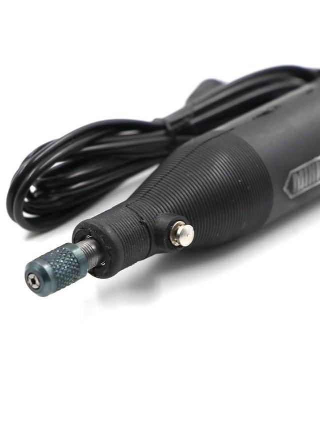 TECHDELIVERS - TECHDELIVERS Mini Electric Drill For Goldsmith Pcb Driller Rotary Machine with Hand Drill Machine Stand Press and Power Supply Adaptor Bit Set - Image 1