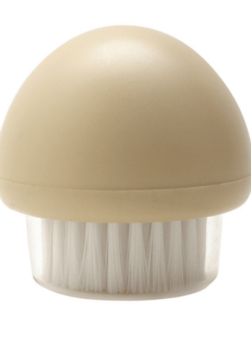 جوا فرشاة تنظيف الخضروات المصنوعة من النايلون والخالية من مادة BPA، باللون الأبيض والبيج، آمنة للاستخدام في غسالة الأطباق - Image 1