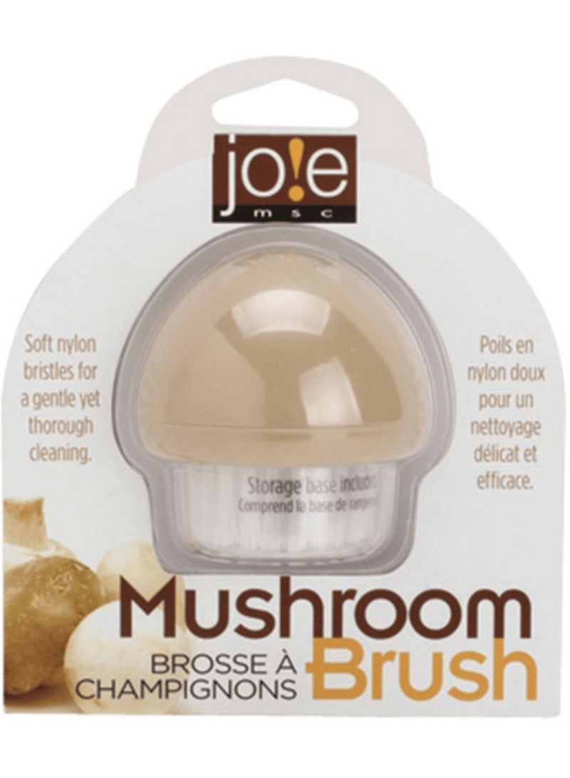 جوا فرشاة تنظيف الخضروات المصنوعة من النايلون والخالية من مادة BPA، باللون الأبيض والبيج، آمنة للاستخدام في غسالة الأطباق - Image 3