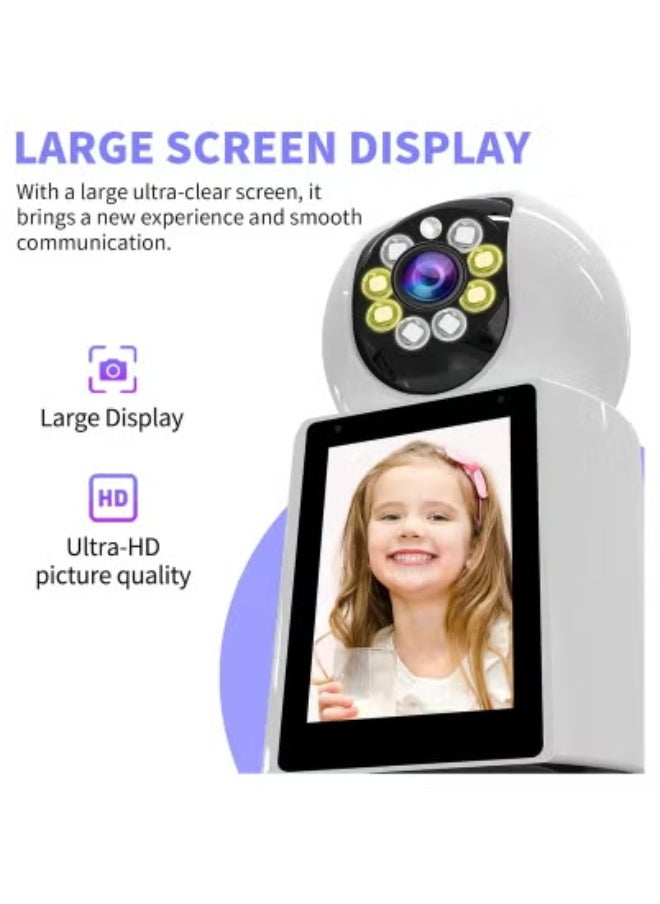 JAJEEK - 4K HD Indoor Security Camera with 360° Pan & Tilt – Smart Wireless Wi-Fi Surveillance Camera for Home & Office Monitoring – Ultra Clear Night Vision, Motion Detection Alerts, Two-Way Audio Communication & Mobile App Control – Easy Setup Smart Security Cam - Image 1