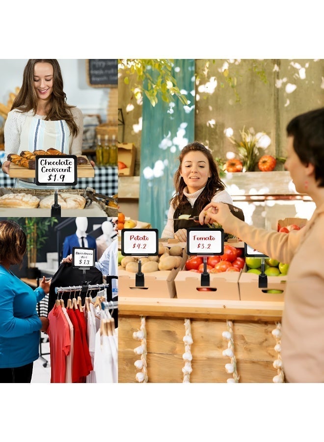 ValueHut A6 Promotion Sign Holders, 2-Pack Display Stands with Clear PVC Cover & Stable Base – First Choice for Malls, Clothing Stores, Supermarkets, Convenience Shops & Fruit & Vegetable Stores - Image 2