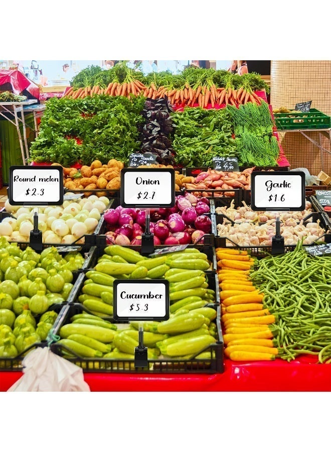 ValueHut A6 Promotion Sign Holders, 2-Pack Display Stands with Clear PVC Cover & Stable Base – First Choice for Malls, Clothing Stores, Supermarkets, Convenience Shops & Fruit & Vegetable Stores - Image 3