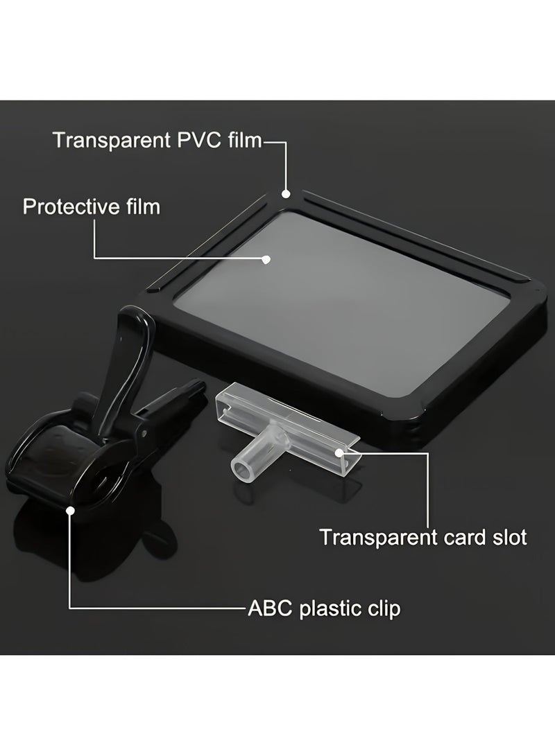 ValueHut A6 Promotion Sign Holders, 2-Pack Display Stands with Clear PVC Cover & Stable Base – First Choice for Malls, Clothing Stores, Supermarkets, Convenience Shops & Fruit & Vegetable Stores - Image 5