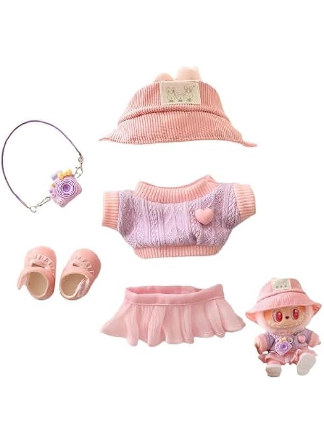Arabest 2025 New Clothes for Labubu Outfit, Exquisite Accessories for Labubu,Cute Clothes Set for 17 cm Labubu Accessories (#P)  - Image 1