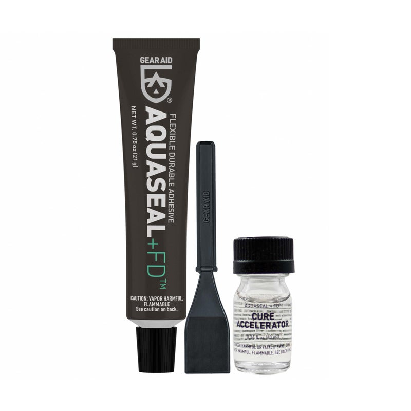 Gear Aid Aquaseal FD Flexible Durable Repair Adhesive and Cure Accelerator, Clear Glue, 0.75 oz - Image 1