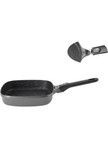 Berghoff - Brand Gem Stay Cool 24 Cm Gray Square Grill Pan with Removable Handle - Image 1