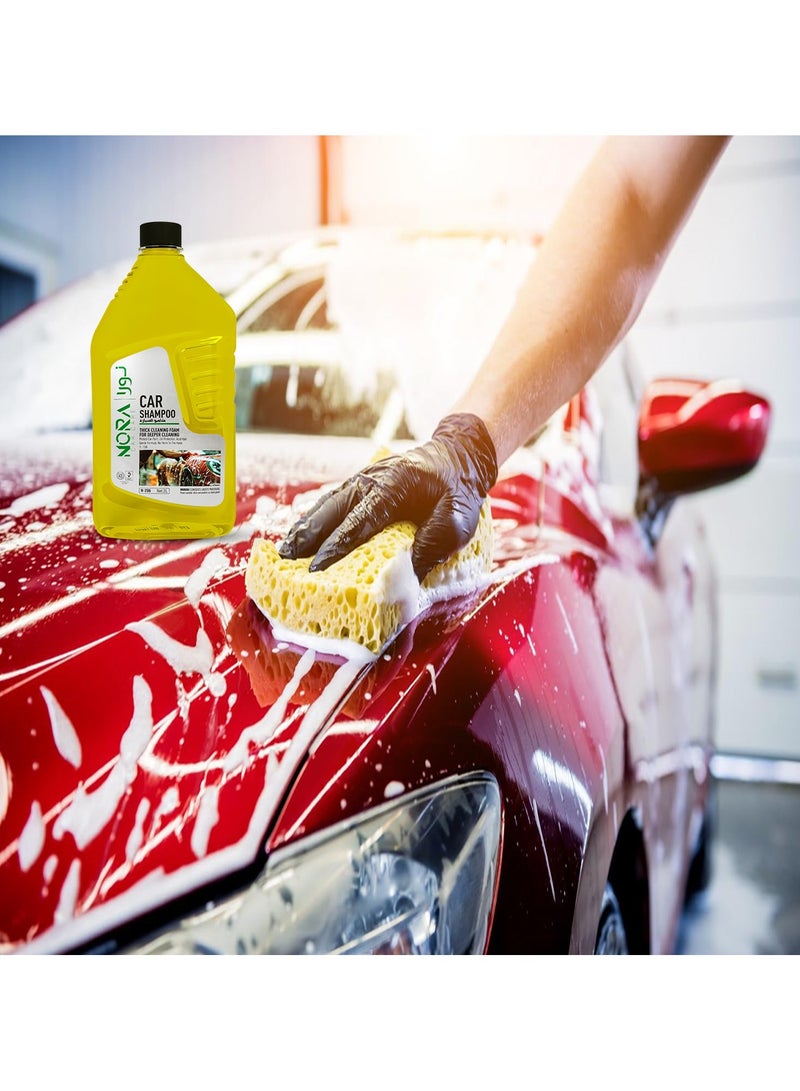 نورا شامبو السيارات NORA لتنظيف القراد وتنظيف عميق وحماية طلاء السيارة، شامبو حماية من الأشعة فوق البنفسجية 2 لتر N-206 - Image 5
