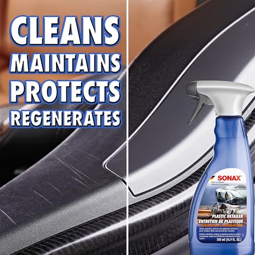SONAX Xtreme Plastic Detailer Interior and Exterior 500 ml | All-in-One Cleaner, Conditioner, Protectant & Shine Restorer | Car Surface | Premium Car Cleaning Accessories - Image 3