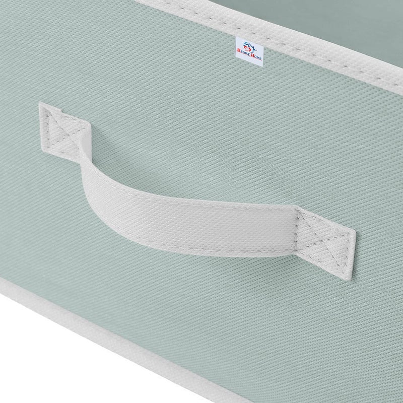 Kuber Industries Heart Home Non-Woven Rectangular Flodable Cloth Storage Box, Pack of 2 (Grey)-HS40HEARTH23893  - Image 4