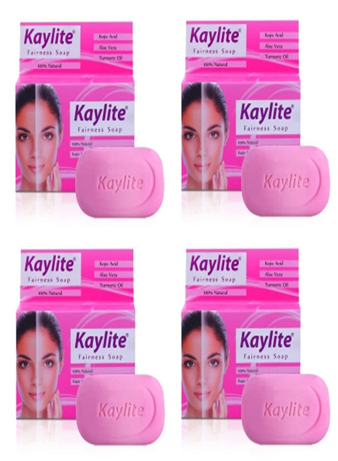 Kaylite Face Soap Skin Whitening Soap 75 Gm Kojic Acid, Aloe Vera & Turmeric Oil Soap (Pack of 4 Soaps) - Image 1