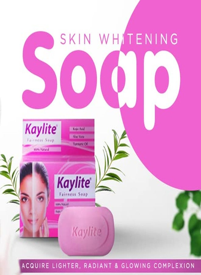Kaylite Face Soap Skin Whitening Soap 75 Gm Kojic Acid, Aloe Vera & Turmeric Oil Soap (Pack of 4 Soaps) - Image 2