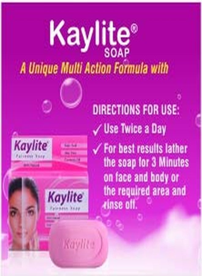 Kaylite Face Soap Skin Whitening Soap 75 Gm Kojic Acid, Aloe Vera & Turmeric Oil Soap (Pack of 4 Soaps) - Image 3